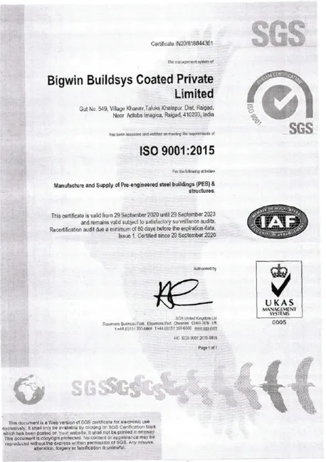 SGS Certificate 2